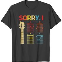 T-shirt pour hommes Sorry I Dgaf avec message caché amusant - accords de guitare