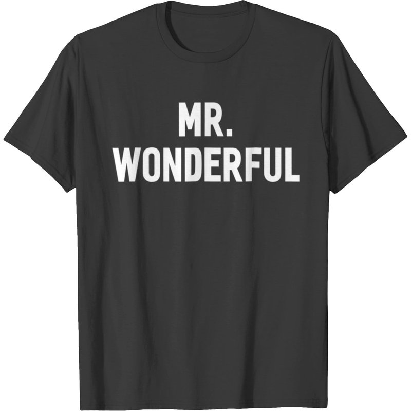 Mr Wonderful Gift T-shirt for Men in Black — Mens T Shirts