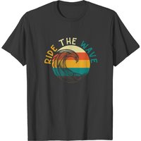 T-shirt Ride The Wave pour Hommes en Noir