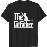 T-Shirt Cat Father Amusant pour Amateurs de Chats