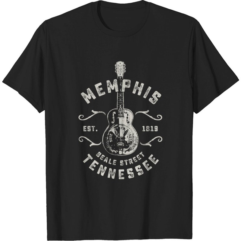 T-shirt Vintage Memphis Beale Street USA pour Hommes — T-shirts pour hommes
