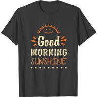 Good Morning Sunshine T-Shirt for Men in Black — Mens T Shirts