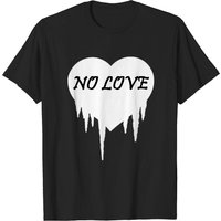 T-Shirt No Love pour hommes en noir — T-shirts pour hommes