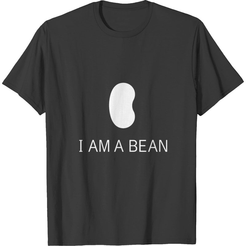 T-shirt I Am A Bean pour hommes en noir — T-shirts pour hommes