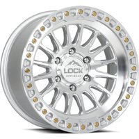 Lock Offroad Grit Machined Wheel with Clear Coat - 17x8.5 - 5x127 — Wheels & Rims