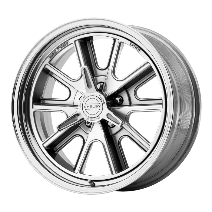 American Racing Vintage VN427 Shelby Cobra 18X8 Roues polies 0mm Offset 5X114.3 BP
