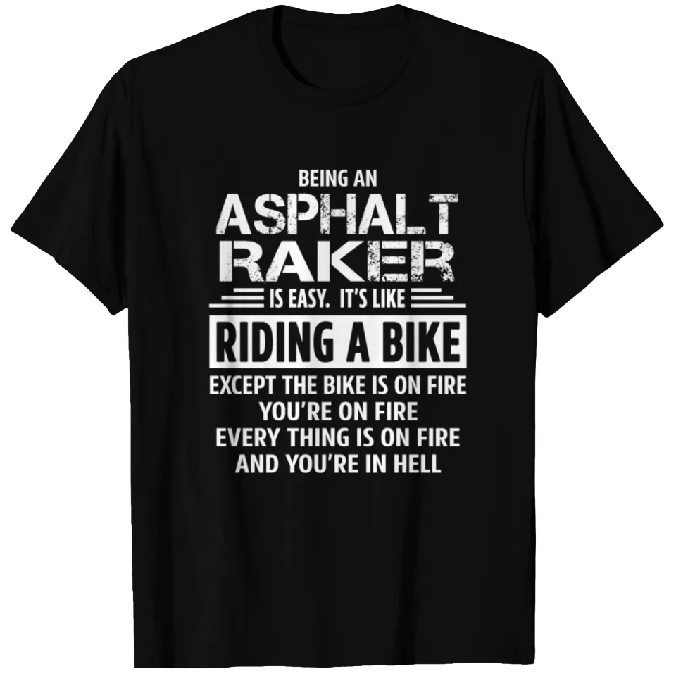T-shirt Asphalt Raker pour hommes en noir