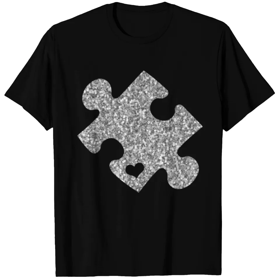 T-shirt Pièce de Puzzle Autisme pour Hommes - Noir — T-shirts pour hommes