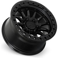 Roues Lock Offroad Trail Noir Mat avec Anneau Noir Brillant - 20x10