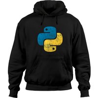 Hoodies Vintage Python Classiques pour Unisexe Noir — Sweats à capuche pour hommes