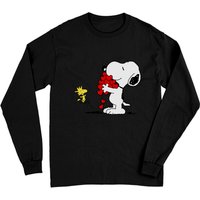 Snoopy and Woodstock Hugging Long Sleeve T-Shirt for Unisex — Mens T Shirts