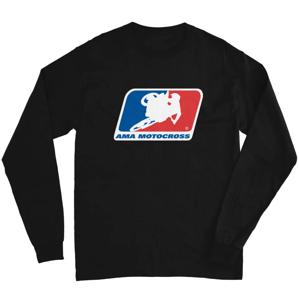 T-shirt à manches longues AMA Motocross Logo pour unisex — T-shirts pour hommes