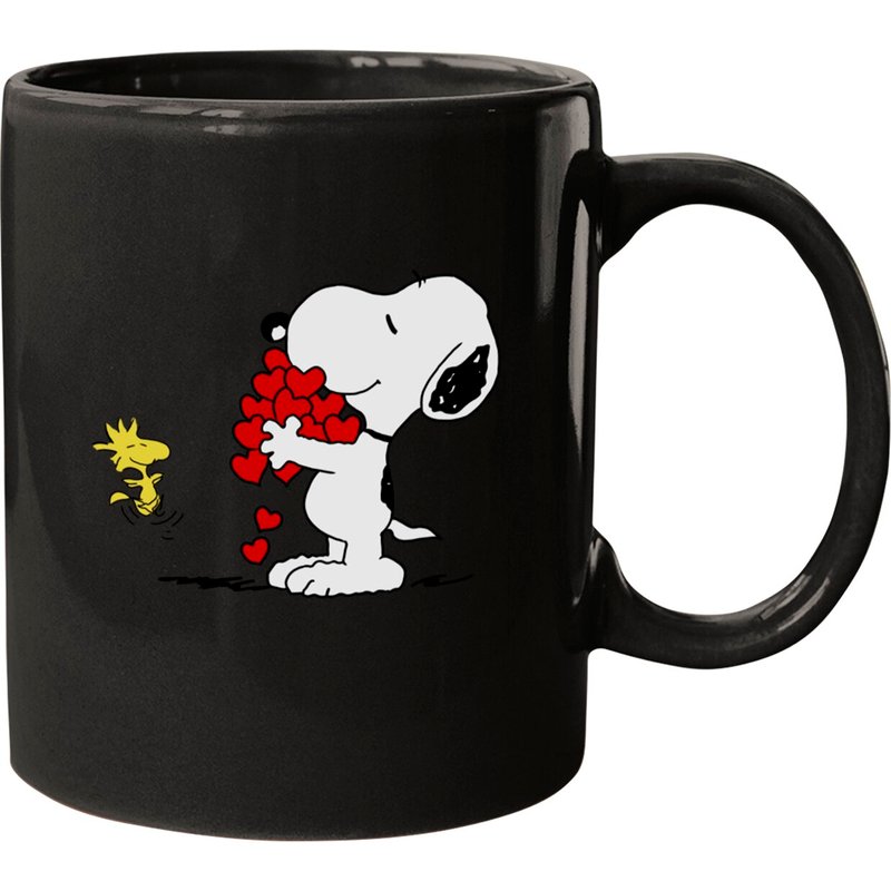 Mug en céramique Snoopy et Woodstock en train de s'étreindre — Tasses et gobelets