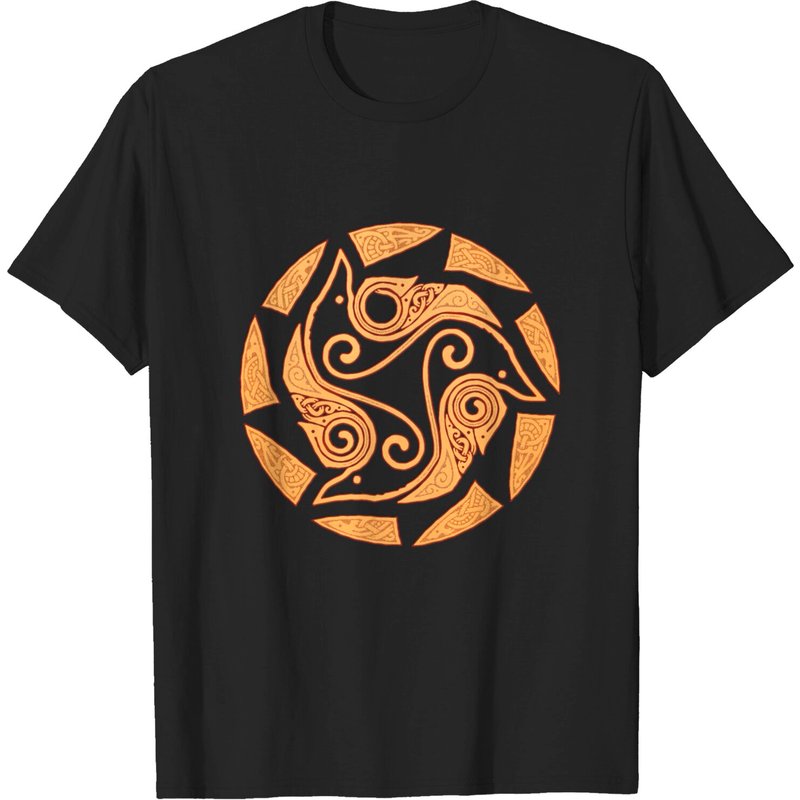 Raven's Sun T-shirt for Men in Black — Mens T Shirts