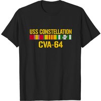 USS Constellation CVA 64 Vietnam Veteran T-Shirt for Men