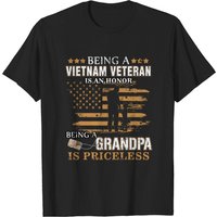 Vietnam Veteran Is An Honor Grandpa T-shirt for Men — Mens T Shirts