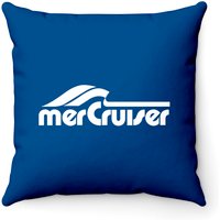 Mercruiser Boating Throw Pillows - Cover Only in Royal Blue — Decorative Cushions