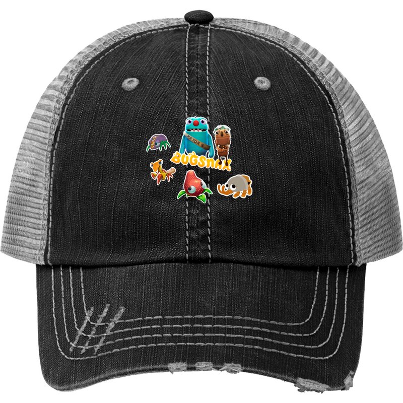 Bugsnax Bunger Mayor Print Trucker Hat — Baseball Cap
