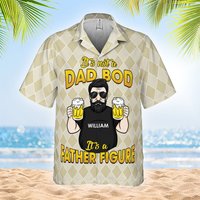 Chemise hawaïenne unisexe personnalisée - Cadeau pour père — Chemises décontractées pour hommes