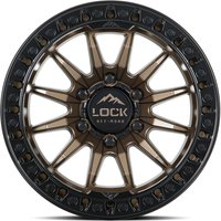 Roues Lock Offroad Trail Bronze Mat avec Anneau Noir Mat - 20x10