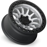 Lock Offroad Trail Matte Silver Wheels with Black Ring - 20x10 -6x135 — Wheels & Rims