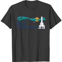 T-shirt phare emblématique de Port Washington WI pour hommes