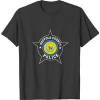 T-shirt de la police du comté de Suffolk pour hommes - Noir