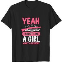 T-shirt Trap Shooting Shoot Like A Girl Clays Skeet pour hommes — T-shirts pour hommes