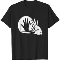 T-shirt pour hommes Rabbit Hand Shadow Puppet — T-shirts pour hommes