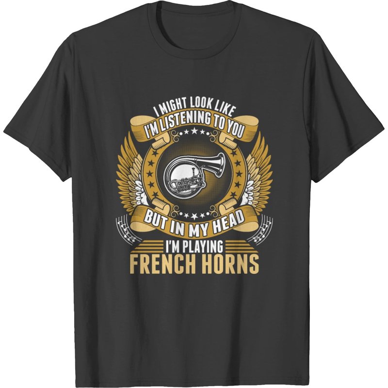 T-shirt Je Joue du Cor Français pour Hommes — T-shirts pour hommes
