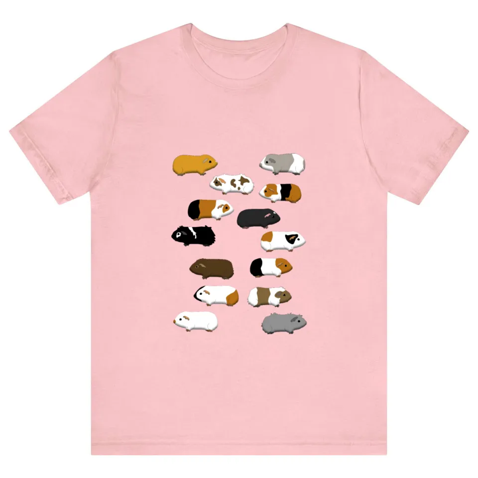 14 Guinea Pigs Men's T-Shirt - Jersey Short Sleeve Tee - Pink — Mens T Shirts