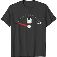 T-shirt pour hommes avec jauge de carburant de voiture et camion