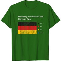 T-shirt avec le mème des couleurs du drapeau allemand pour hommes en vert irlandais — T-shirts pour hommes