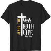 T-shirt pour hommes Jésus est le chemin, la vérité et la vie Jean 14:6 — T-shirts pour hommes