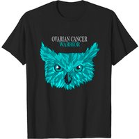 Ovarian Cancer Warrior Teal Ribbon T-Shirt for Men