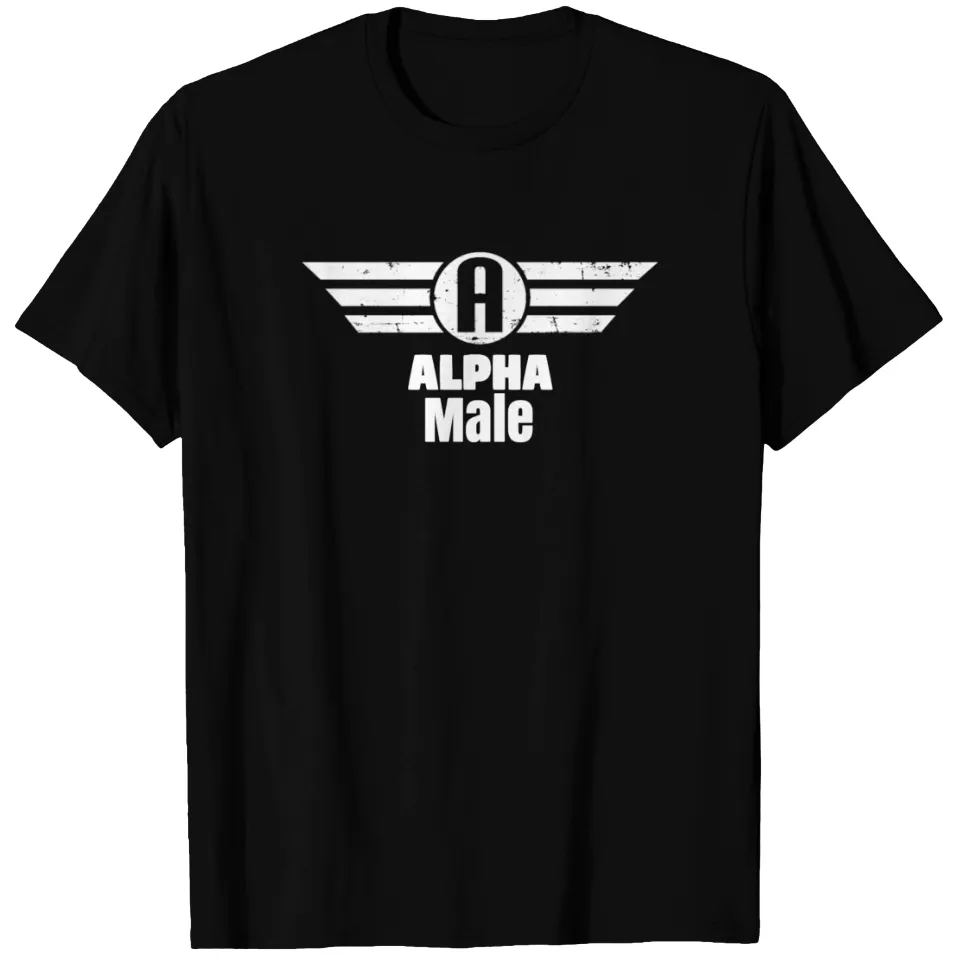 T-shirt Alpha Male Pour Hommes - Noir — T-shirts pour hommes
