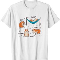 Guinea Pig Cycle Eat Sleep Wheek Repeat T-Shirt for Men — Mens T Shirts
