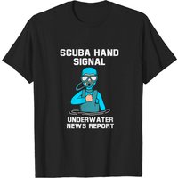 Scuba Diving Hand Signals T-Shirt for Men — Mens T Shirts