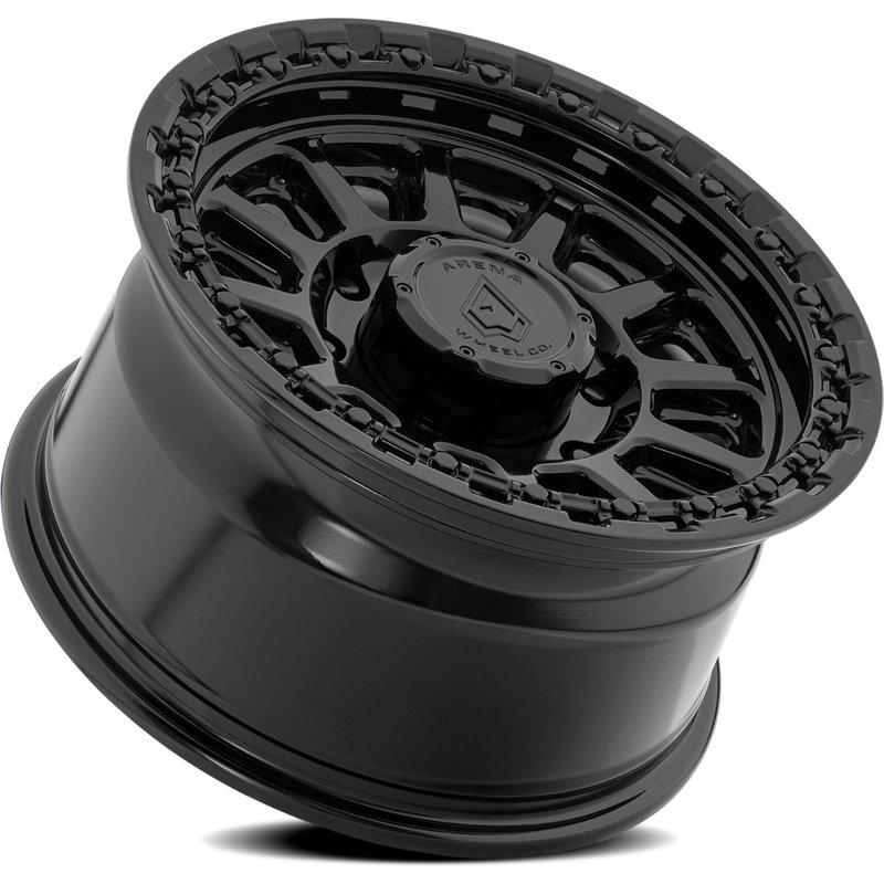 Arena Enduro Gloss Black Wheels - 17x9 - 8x170 Bolt Pattern — Wheels & Rims