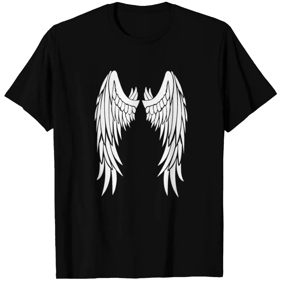 T-shirt Angel Wings pour hommes en noir — T-shirts pour hommes