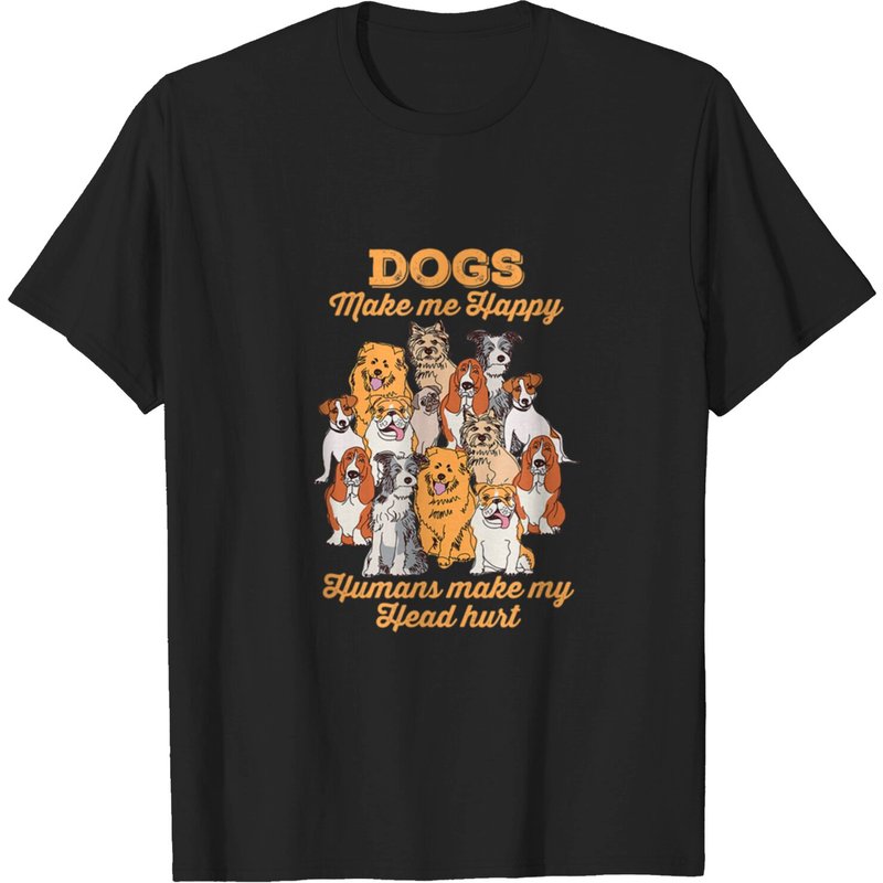 Dogs Make Me Happy Humans Men's T-Shirt