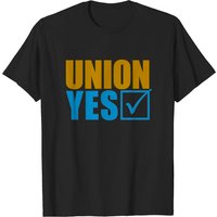 T-shirt Union Yes pour hommes - Design humoristique en noir — T-shirts pour hommes