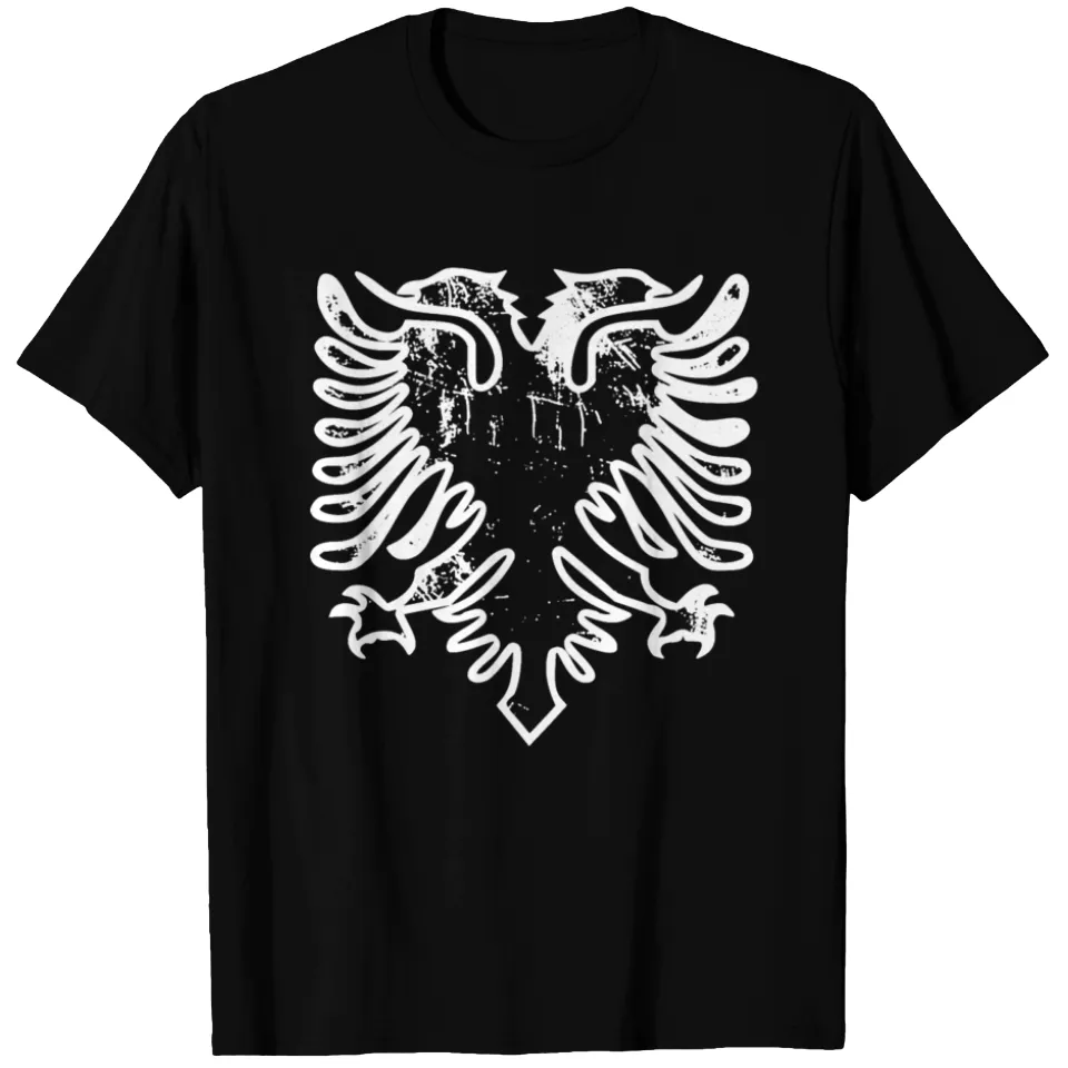 T-shirt avec logo Albanie pour hommes en noir — T-shirts pour hommes