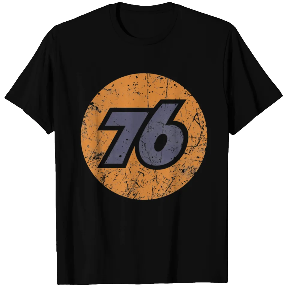 76 Oil Union Vintage T-Shirt for Men in Black — Mens T Shirts
