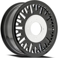 Roues Arena Forged Dually Casino Intérieur Noir Brillant - 22x8.25