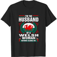Im The Husband Of A Welsh Woman T-shirt for Men