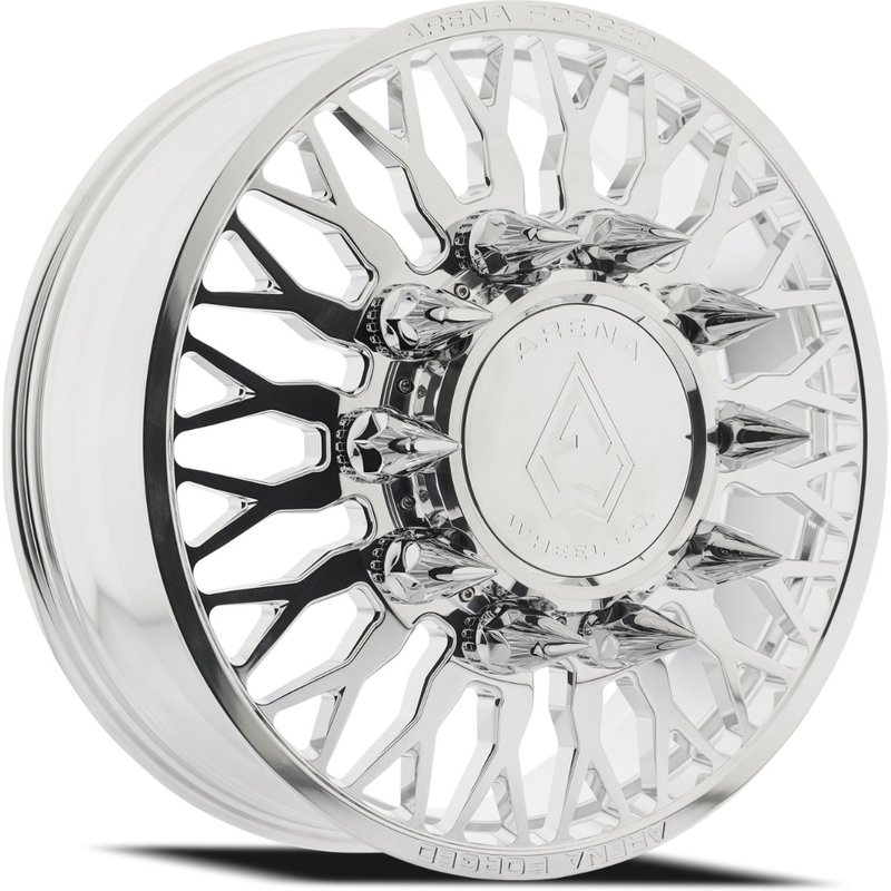 Arena Forged Dually Maximus Front Milled and Polished Wheels — Wheels & Rims