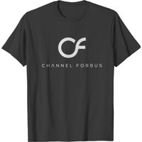 T-shirt Logo Channel Forbus pour Hommes en Noir