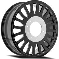 Arena Forged Dually Shoreline Inner Gloss Black Wheel - 24x8.25 — Wheels & Rims