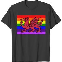 T-shirt LGBT Drapeau Arc-en-ciel Fierté Galloise pour Hommes